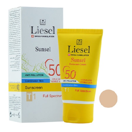 LIESEL T1Sunsel Combination Skin Sunscreen Cream SPF+50